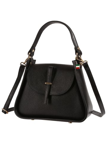 Florence Florence Schultertasche Leder schwarz ca. 26cm