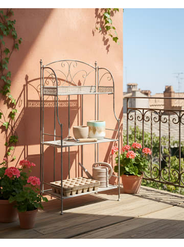 Beliani Badezimmerregal VILLADOSE in Grau - (W) 60 x (H) 117 x (L) 30 cm