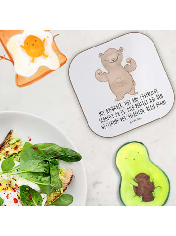 Mr. & Mrs. Panda Untersetzer für Gläser Wettkampfvorbereitung me... in Weiß