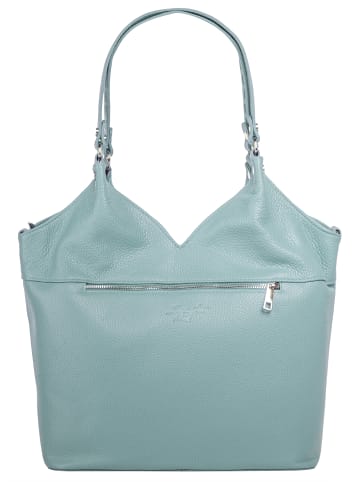 Samantha Look Shopper echt Leder in blau