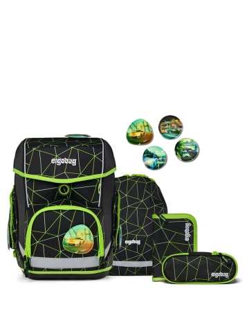 Ergobag Cubo "Lumi" - Schulranzen Set 5tlg. Modell 2025 (CyBär Race) in CyBär Race
