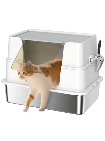 Pawhut Katzentoilette 60,2L x 40,2B x 44,5H cm