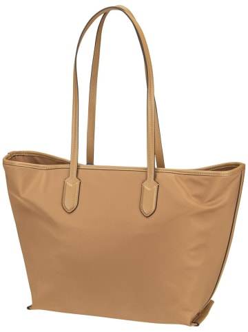 Karl Lagerfeld Shopper Ikon Nylon LG Tote in Mushroom Brown