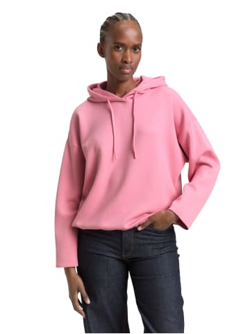 TOM TAILOR Denim Lockeres Scuba Hoodie Sweatshirt in Soft Blush Rose