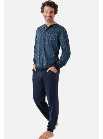 Schlafanzug Premium Cotton in Dunkelblau
