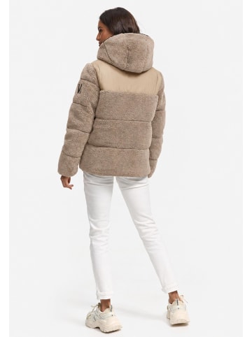 Marikoo Kapuzenplüschjacke Kaguraa 16 in Stone Brown