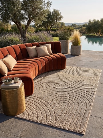KADIMA DESIGN Teppich flachgewebt Geometrisch flachgewebt pflegeleicht Wohnzimmer in Natur