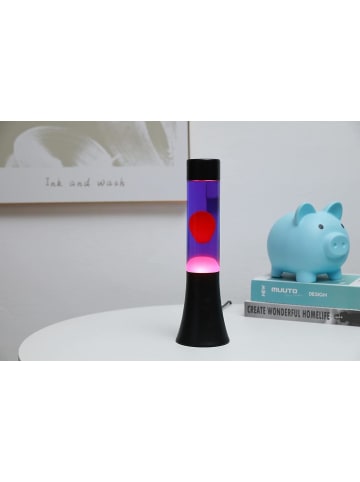 i-Total Lavalampe Magie Lavaspektakel: Einzigartiges für Ihr Zuhause Lila Rose Flared