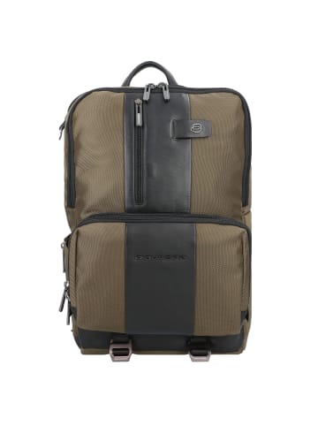 Piquadro Brief 2 Rucksack 44 cm Laptopfach in military green