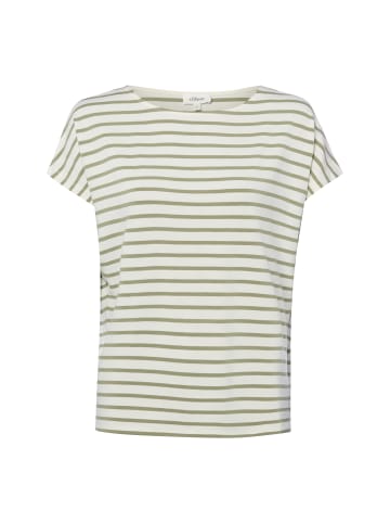 s.Oliver Shirt in ecru oliv - 0002