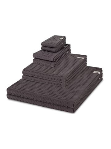 Möve 2 X Seif- 2 X Gäste- 2 X Dusch- 2 X Handtuch im Set Piquee in Graphite