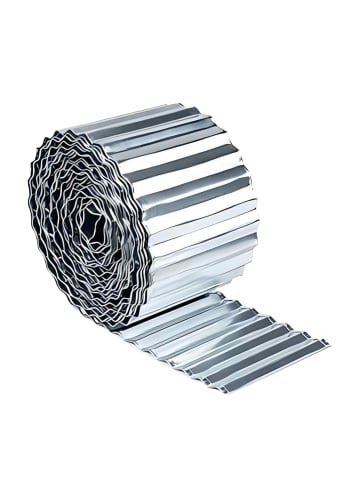 relaxdays Rasenkante in Silber - 5 m