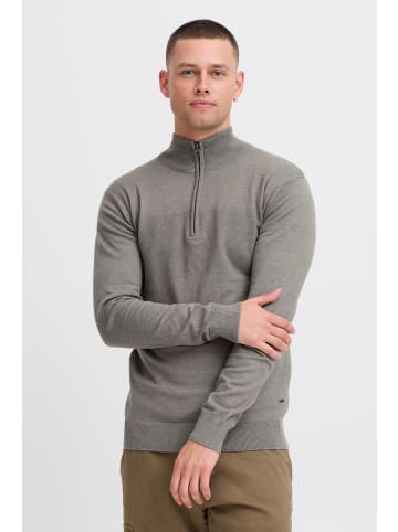 INDICODE Troyer IDErno 35423MM Strickpulli mit Reißverschluss in Grau