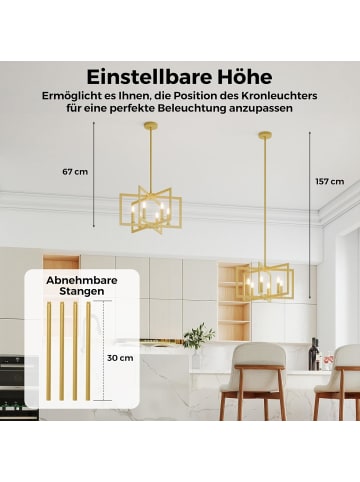 COSTWAY 6-flammig Deckenleuchte industriell 67-157 cm in Andere
