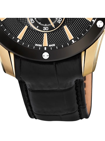 Jaguar Analog-Armbanduhr Jaguar ACM schwarz groß (ca. 44mm)