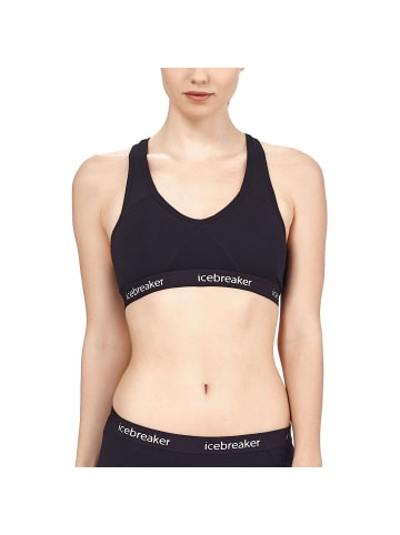 icebreaker Sport-BH Sprite Racerback in Schwarz