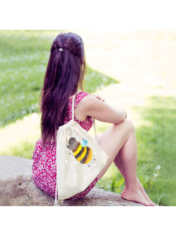 Mr. & Mrs. Panda Jutebeutel Hummel flauschig ohne Spruch in Creme