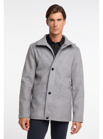 DreiMaster Klassik Herren Übergangsjacke Aus Wollgemisch in Grau Melange