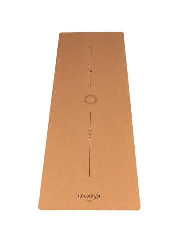 Divasya Kork-Yogamatte Natural Touch in Pure-Design - 183 x 66 x 0,4cm