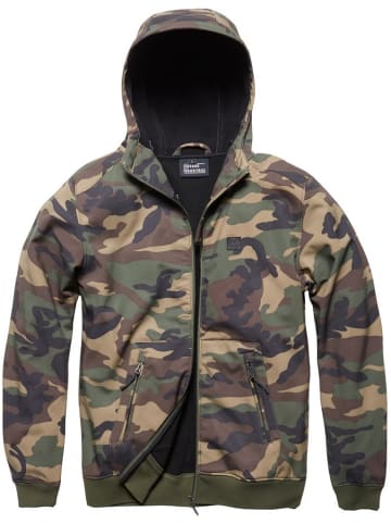 Vintage Industries Softshelljacke in Camouflage
