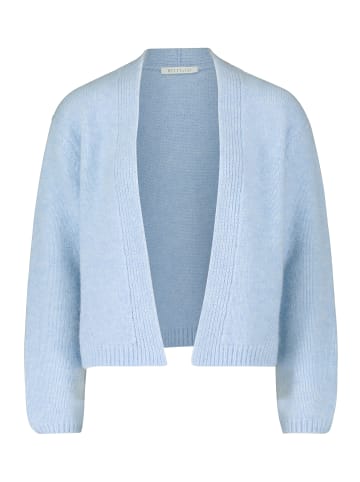 BETTY & CO Strick-Cardigan ohne Verschluss in Light Blue Melange