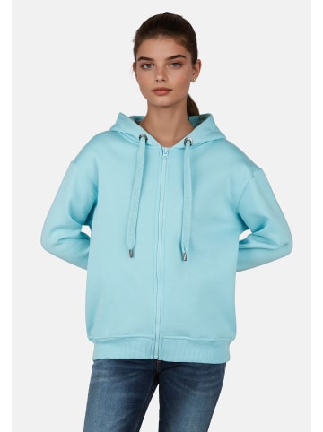 Salzhaut Sweatjacke TOPE in Aqua