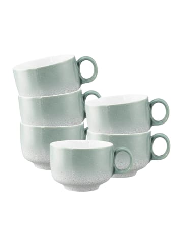 Seltmann Weiden 6er Set Milchkaffeetassen mit Henkel Sento Home in Aura Mint 350 ml