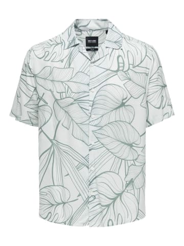 Only&Sons Hemd mit Resort Kragen lässig und bequem in Weiß