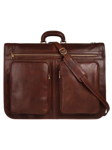 piké Kleidersack echt Leder in braun