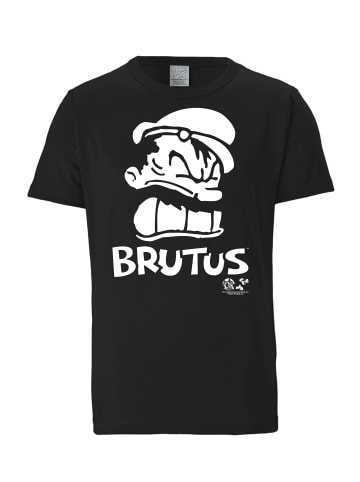 Logoshirt T-Shirt Popeye - Brutus Portrait in schwarz