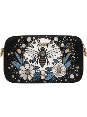 Mono Abendtasche - Bee with Flowers in Schwarz