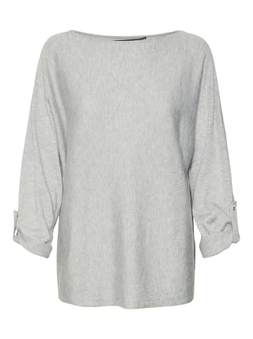Vero Moda Strickpullover in Light Grey Melange