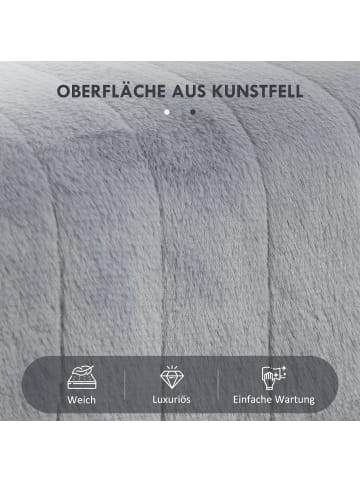 HOMCOM Sitzbank-82L x 30B x 47H cm-Grau