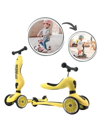 Scoot & Ride Scoot & Ride Highwaykick 1 Rutscherfahrzeug und Scooter - Farbe: Lemon