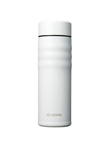 Kyocera Thermo-Trinkflasche TWIST TOP in perlweiß, 500 ml