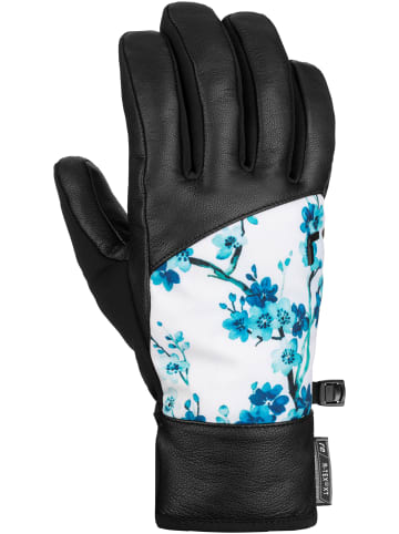 Reusch Fingerhandschuhe Beatrix R-TEX® XT in 9088 black/blue flowers