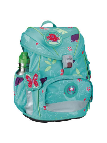 DerDieDas ErgoFlex Light - Schulranzen Set 5tlg. 800g (Purple Unicorn) in Butterfly Garden