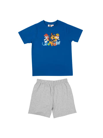 United Labels Paw Patrol Schlafanzug - So fun  Kurzarm in blau/grau