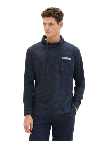 Tom Tailor Sweatshirt in navy middle blue injected