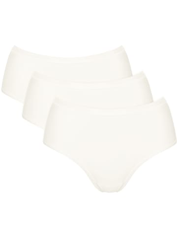 Sloggi Baumwolle, Single-Jersey Bio Hüftslip 3er-Pack GO DAILY COTTON in wollweiß