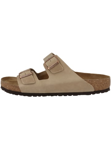 Birkenstock Sandale Arizona Nubukleder normal in hellbraun