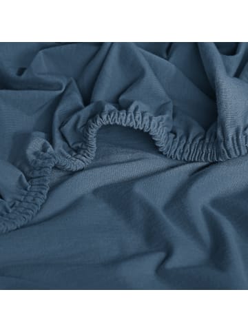 Erwin Müller Single-Jersey Spannbettlaken Freising in rauchblau