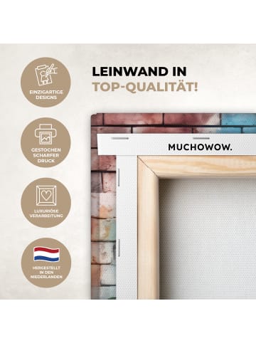 MuchoWow Leinwand bilder Kopfhörer-Affe (BxH)