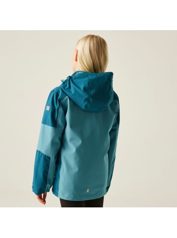 Regatta Trekktain 3 in 1 Jacke / Outdoorjacke Wasserdicht mit Kapuze in Blau
