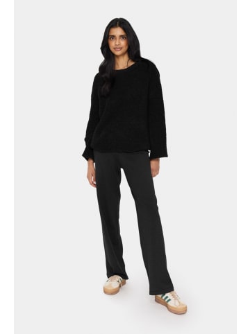 SAINT TROPEZ Strickpullover GelaSZ Lockere Passform in Black