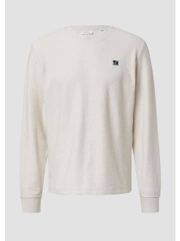s.Oliver Sweatshirt in 9000_hellgrau