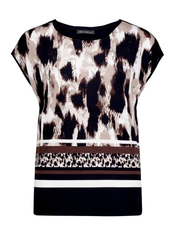 Betty Barclay Blusenshirt mit Aufdruck in Schwarz/Beige