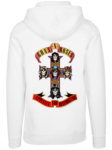F4NT4STIC Hoodie Guns 'n' Roses Rock Musik Band in weiß
