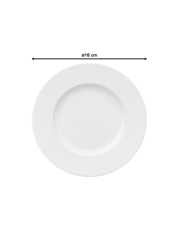 Villeroy & Boch 6er Set Brotteller Royal in Weiß ø 16.0 cm in weiß
