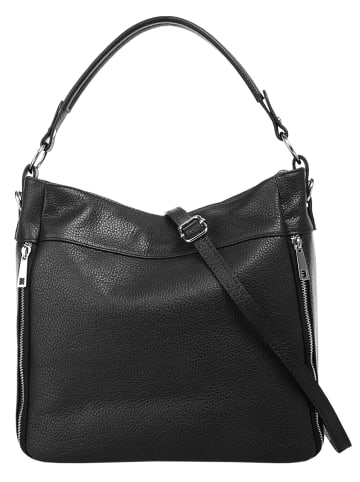 Cluty Handtasche echt Leder in schwarz
